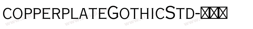 copperplateGothicStd字体转换