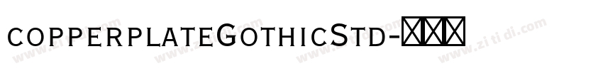 copperplateGothicStd字体转换
