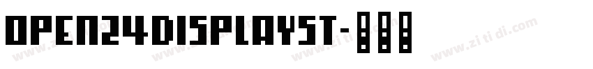 Open24DisplaySt字体转换