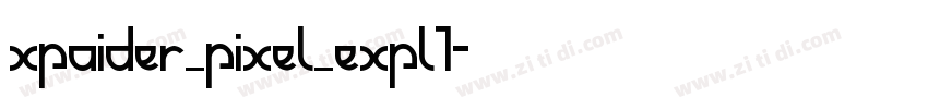 xpaider_pixel_expl1字体转换