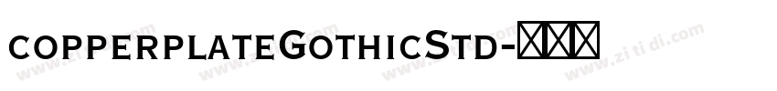 copperplateGothicStd字体转换