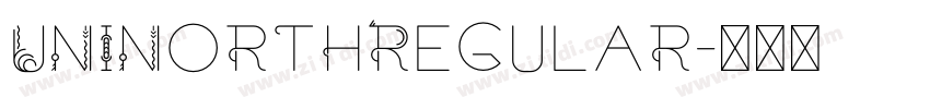 UNINorthRegular字体转换