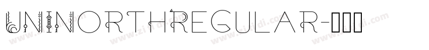 UNINorthRegular字体转换