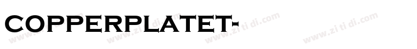 copperplatet字体转换 copperplatet字体转换