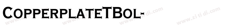 CopperplateTBol字体转换