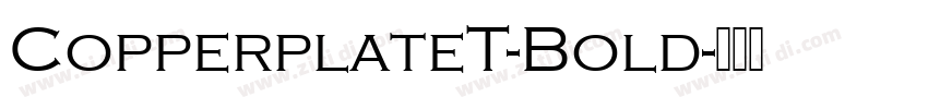 CopperplateT-Bold字体转换