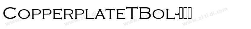 CopperplateTBol字体转换