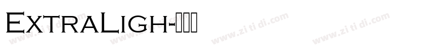 ExtraLigh字体转换