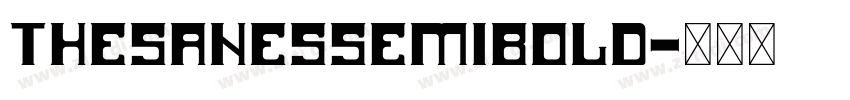 TheSanesSemiBold字体转换