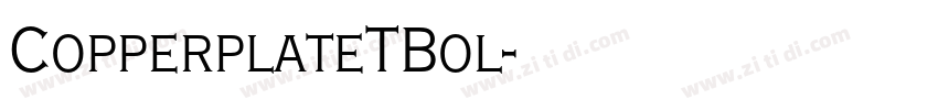 CopperplateTBol字体转换