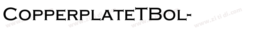 CopperplateTBol字体转换