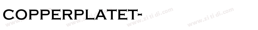 copperplatet字体转换 copperplatet字体转换