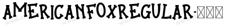 AmericanFoxRegular字体转换