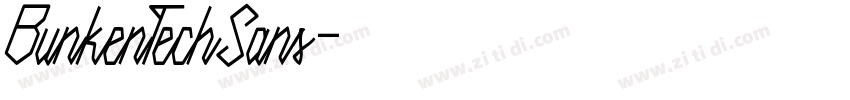 BunkenTechSans字体转换
