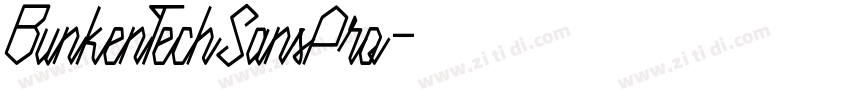 BunkenTechSansPro字体转换
