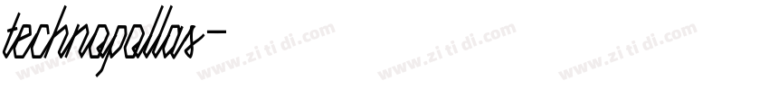technopollas字体转换