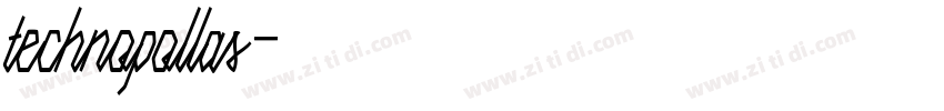 technopollas字体转换