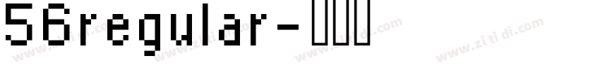56regular字体转换
