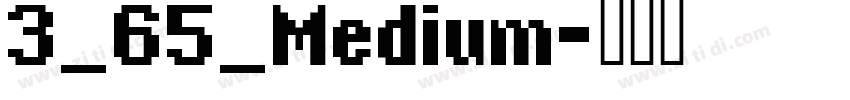 3_65_Medium字体转换
