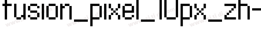 fusion_pixel_10px_zh字体转换