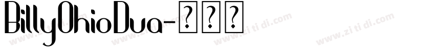 BillyOhioDua字体转换
