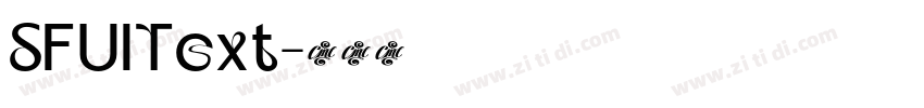 SFUIText字体转换