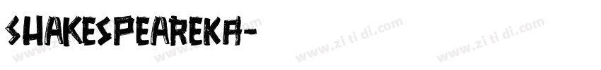 ShakespeareKA字体转换