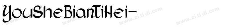 YouSheBianTiHei字体转换