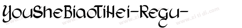 YouSheBiaoTiHei-Regu字体转换
