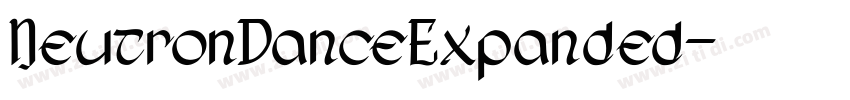 NeutronDanceExpanded字体转换