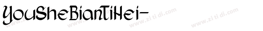YouSheBianTiHei字体转换