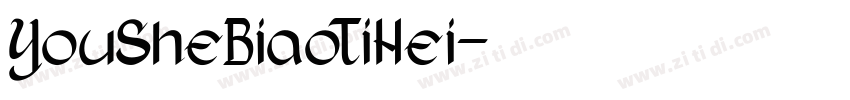YouSheBiaoTiHei字体转换