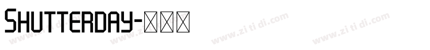 Shutterday字体转换