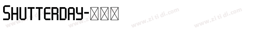 Shutterday字体转换