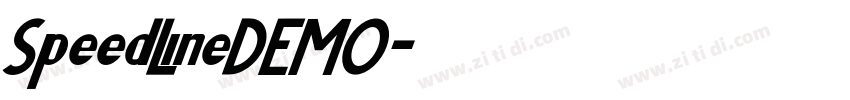SpeedLineDEMO字体转换