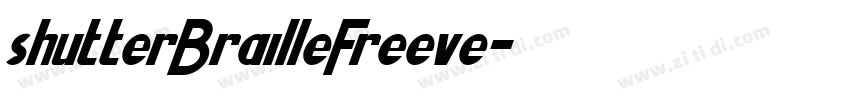 shutterBrailleFreeve字体转换