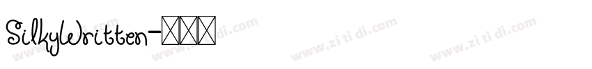 SilkyWritten字体转换