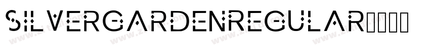 SilverGardenRegular字体转换