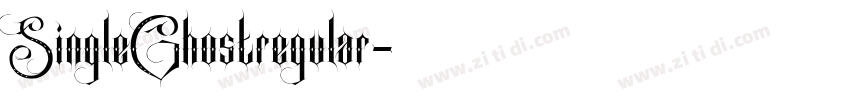 SingleGhostregular字体转换