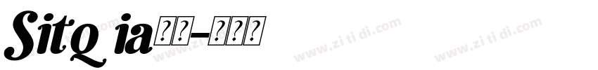 Sitqia字体字体转换