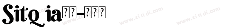 Sitqia字体字体转换
