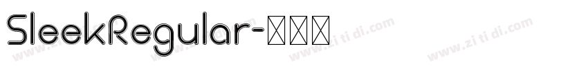 SleekRegular字体转换
