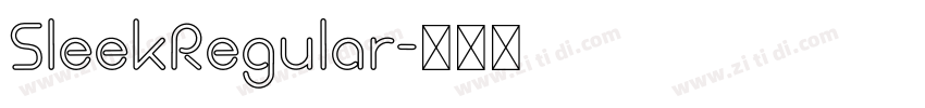 SleekRegular字体转换