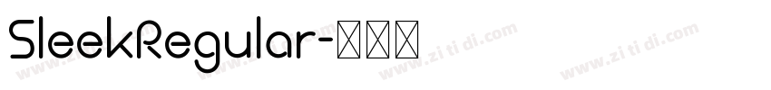 SleekRegular字体转换