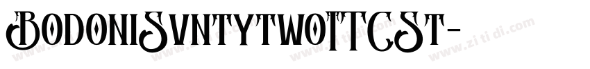 BodoniSvntytwoITCSt字体转换