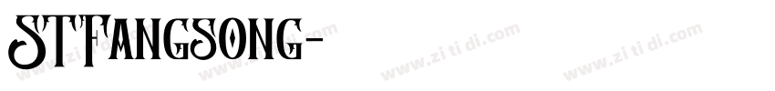 STFangsong字体转换