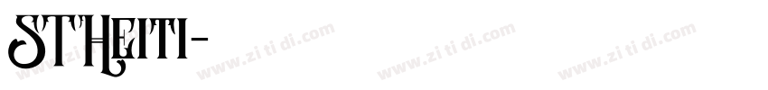 STHeiti字体转换