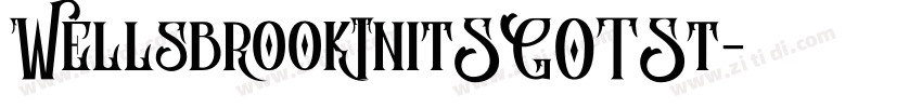 WellsbrookInitSGOTSt字体转换