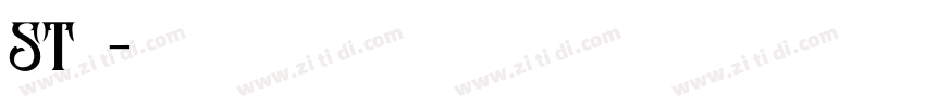 st行楷字体转换