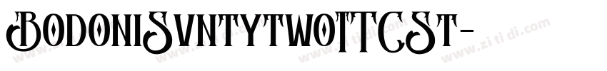 BodoniSvntytwoITCSt字体转换